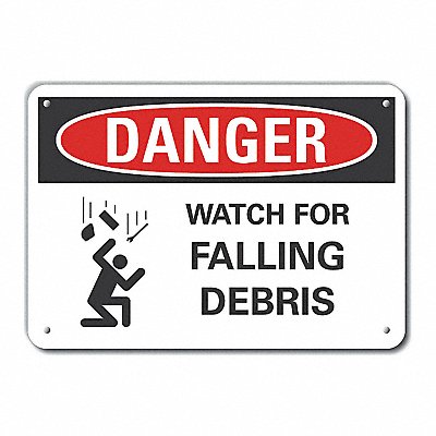 LYLE LCU40255NA10X7 Danger Sign 7 in x 10 in Aluminum