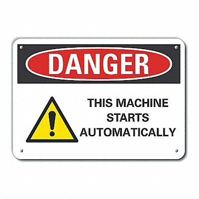 LYLE LCU40269NA10X7 Danger Sign 7 in x 10 in Aluminum