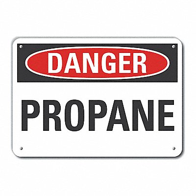 LYLE LCU40310NA14X10 Alum Propane Danger Sign 10x14in Alum