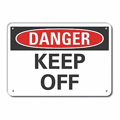 LYLE LCU40320NA10X7 Danger Sign 7 in x 10 in Aluminum