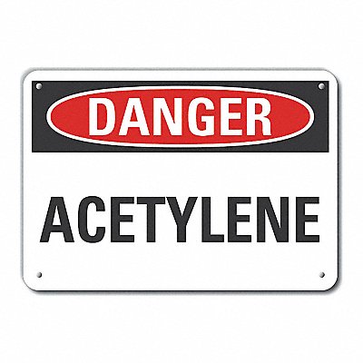 LYLE LCU40324NA10X7 Danger Sign 7 in x 10 in Aluminum