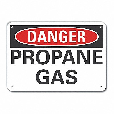 LYLE LCU40337NA10X7 Danger Sign 7 in x 10 in Aluminum