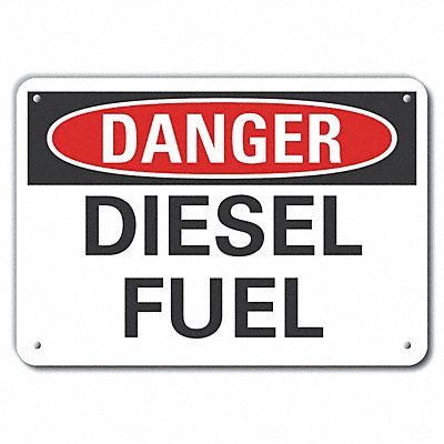 LYLE LCU40338RA10X7 Danger Sign 7 in x 10 in Aluminum