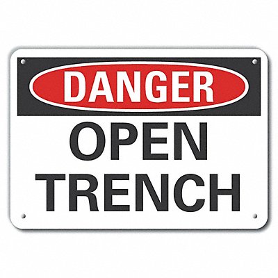 LYLE LCU40344NA10X7 Danger Sign 7 in x 10 in Aluminum
