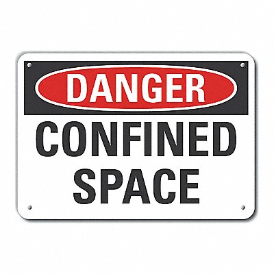 LYLE LCU40364NA10X7 Danger Sign 7 in x 10 in Aluminum