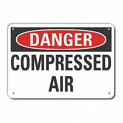 LYLE LCU40365NA10X7 Danger Sign 7 in x 10 in Aluminum