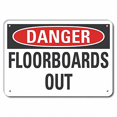 LYLE LCU40373NP14X10 Accident Prevention Danger Sign 10x14in