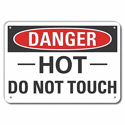 LYLE LCU40389RA10X7 Danger Sign 7 in x 10 in Aluminum