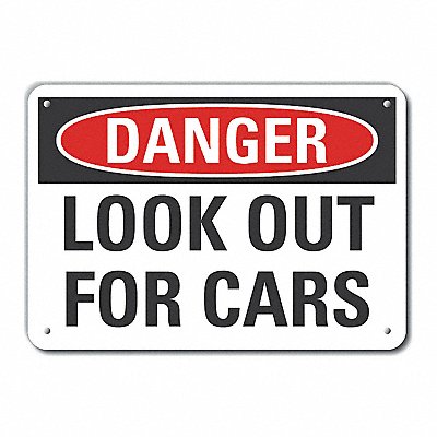 LYLE LCU40396NA14X10 Alum Traffic Safety Danger Sign 10x14in