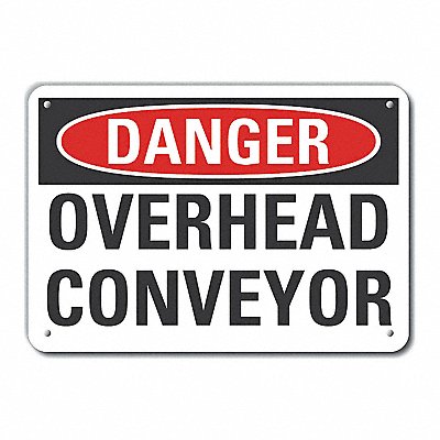 LYLE LCU40397NA10X7 Danger Sign 7 in x 10 in Aluminum