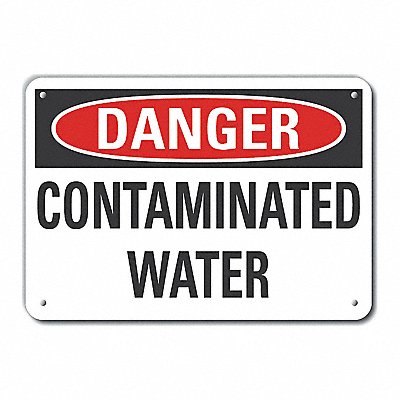 LYLE LCU40404NA14X10 Alum Potable Water Danger Sign 10x14in