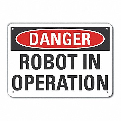 LYLE LCU40410NA10X7 Danger Sign 7 in x 10 in Aluminum