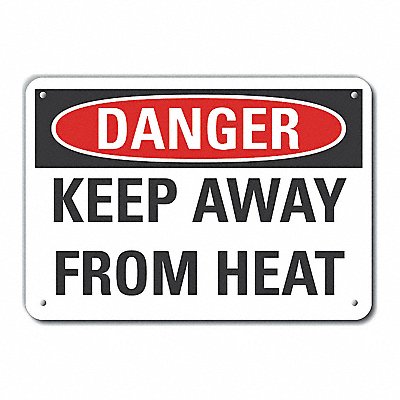 LYLE LCU40424NA14X10 Alum Keep Away Danger Sign 10x14in Alum
