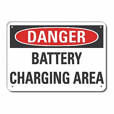 LYLE LCU40440RA10X7 Danger Sign 7 in x 10 in Aluminum