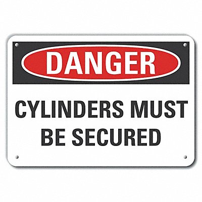 LYLE LCU40486NA10X7 Danger Sign 7 in x 10 in Aluminum