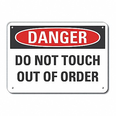 LYLE LCU40488NA10X7 Danger Sign 7 in x 10 in Aluminum