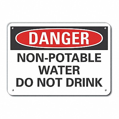 LYLE LCU40513NA10X7 Danger Sign 7 in x 10 in Aluminum