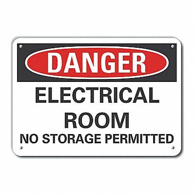 LYLE LCU40550NA10X7 Danger Sign 7 in x 10 in Aluminum