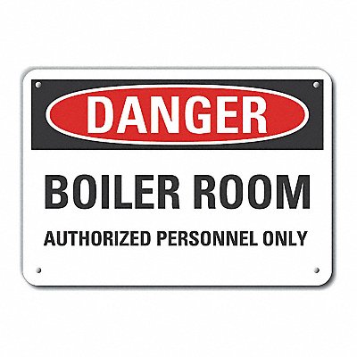 LYLE LCU40553NA10X7 Danger Sign 7 in x 10 in Aluminum