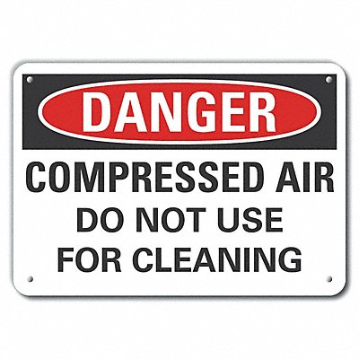 LYLE LCU40561NP10X7 Compres Air Danger Sign 7x10in Plastic