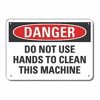 LYLE LCU40563NA10X7 Alum Machine Operation Danger Sign 7x10in
