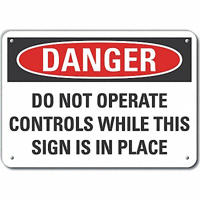 LYLE LCU40647NA10X7 Danger Sign 7 in x 10 in Aluminum