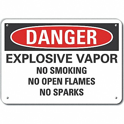 LYLE LCU40648RA10X7 Danger Sign 7 in x 10 in Aluminum