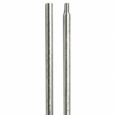 SCHAEFER BRUSH 13002 Aluminum Rod 12-24 Male + Female Thd 2 ft.