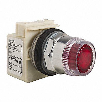 SCHNEIDER ELECTRIC 9001K1L1R Flush Push Button Red LED 30mm