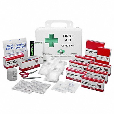 SKILCRAFT 6545010000000 First Aid Kit w/House 125pcs 10x7 WHT