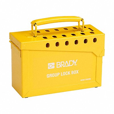 BRADY 65672 Group Lockout Box Hinged 40 Padlocks