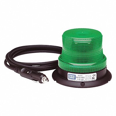 ECCO 6465GMG Beacon Light Green Flashing