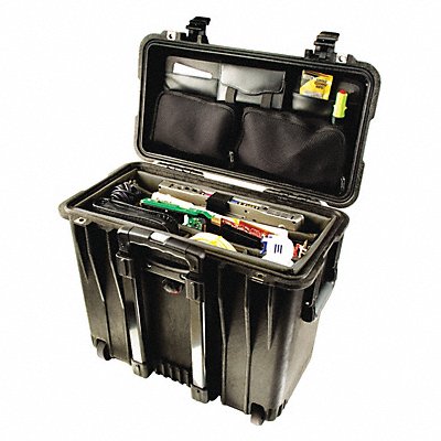 PELICAN 1447 Case 1670 with Dividers and Orange Black