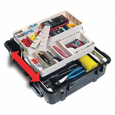 PELICAN 1460TOOL Tool Chest Adjustable Tray Dividers Blk