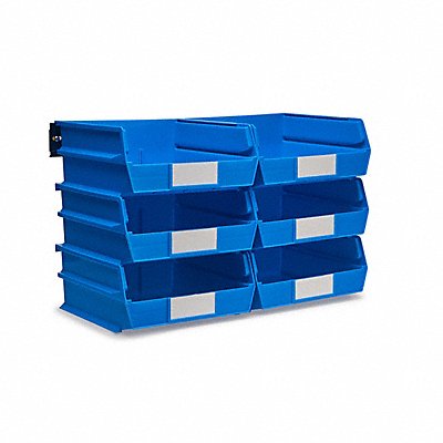 TRITON PRODUCTS 3235BWS Wall Storage Blue Bins/Rails 8 pcs.