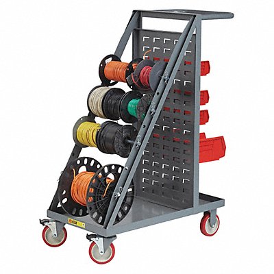 LITTLE GIANT RT45TLLP Wire Reel Cart Louvered Panel Back Model