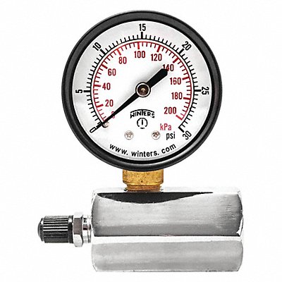 WINTERS PETG202 Gas Test Gauge 0-30 psi/Kpa