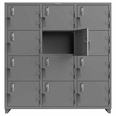 STRONG HOLD 6612D244TEKL Locker Assembled 72 W 24 D 75 H