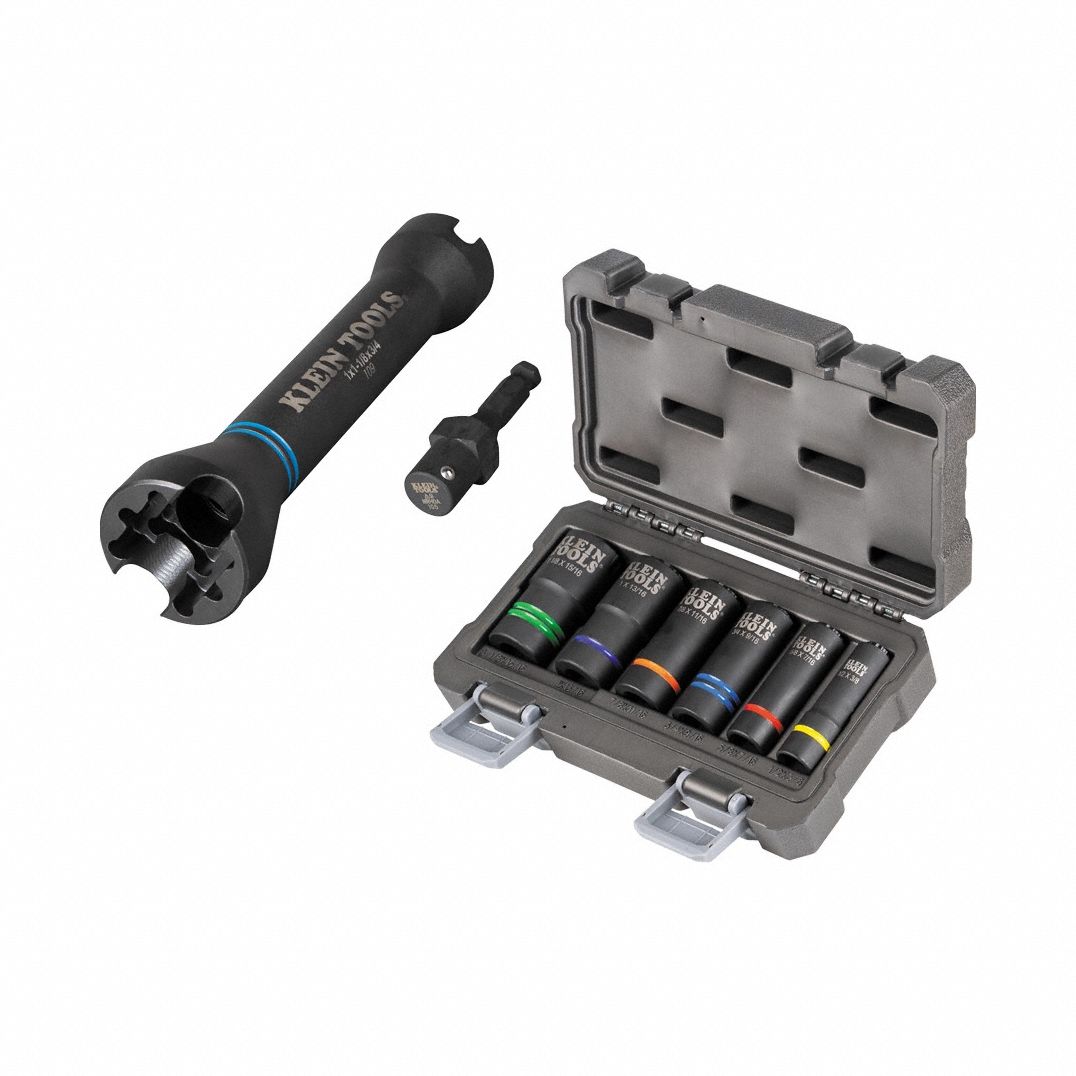KLEIN TOOLS 660KIT1 5-in-1 Impact Socket Set