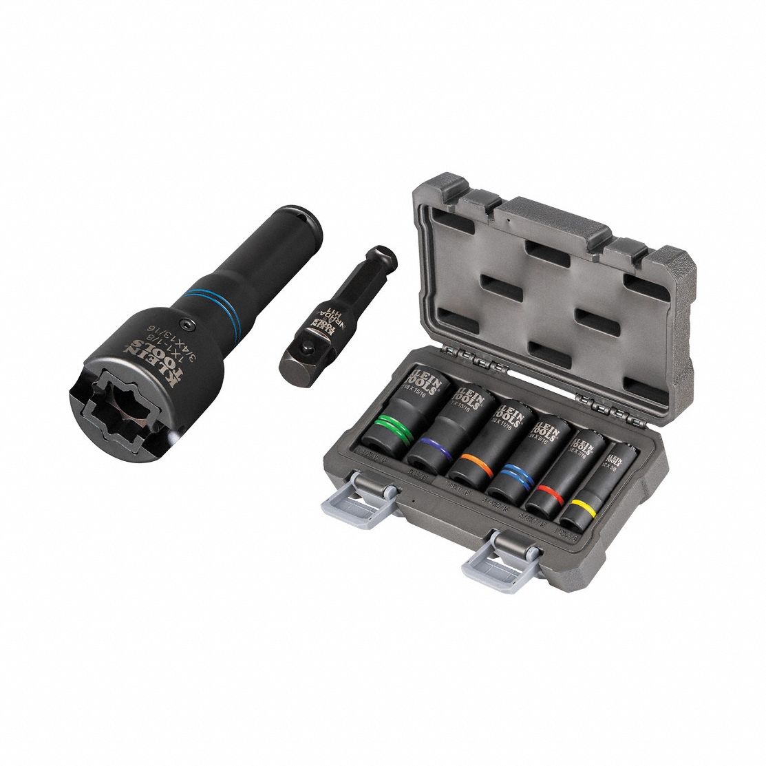KLEIN TOOLS 660KIT2 6-in-1 Impact Socket Set