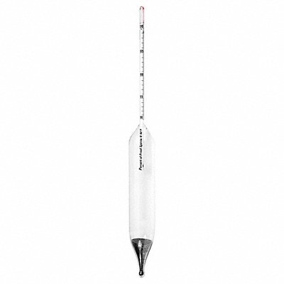 VEE GEE 6613L Hydrometer Alcohol Proof Scale Glass