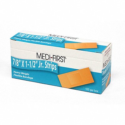 MEDI-FIRST 66133 Strip Bandages 1.5 x7/8 Fabric PK100