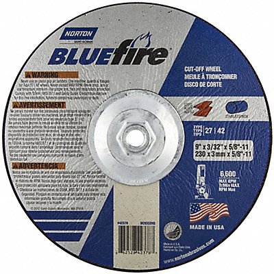 NORTON 66252842378 Depressed Centre Wheel