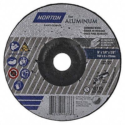 NORTON 66252849376 Depressed Centre Wheel