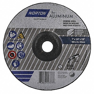 NORTON 66252849377 Depressed Centre Wheel