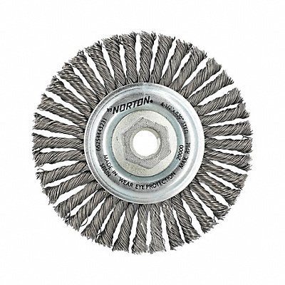 GRAINGER 66254443231 Wire Wheel Brush Standard Twist Knot