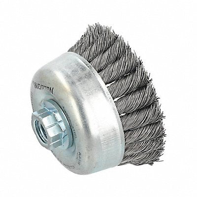 GRAINGER 66254443256 Cup Brush 4 Dia Carbon Steel Bristle