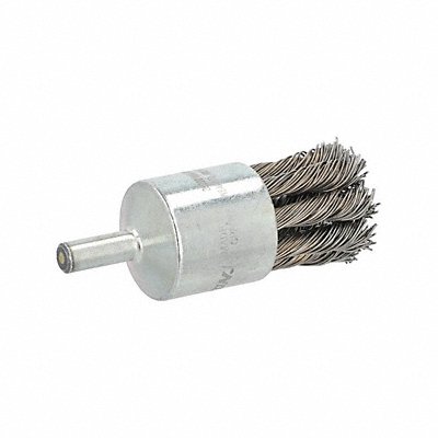 GRAINGER 66254443288 End Brush 1 Dia Carbon Steel Bristle