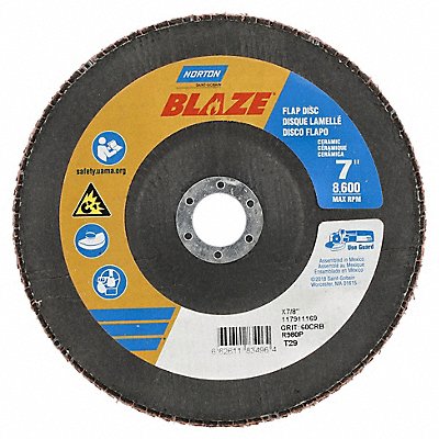 NORTON 66261183496 Flap Disc Ceramic Type 29 7 dia