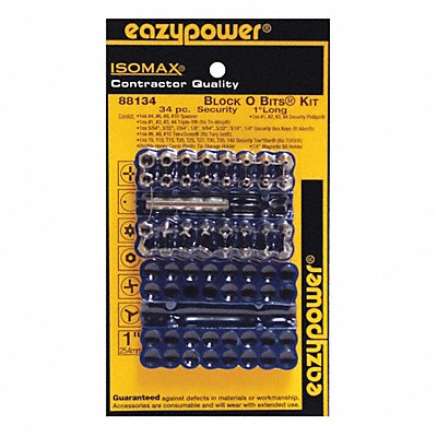 EAZYPOWER 88134 Security Bits Kit 34 pcs.